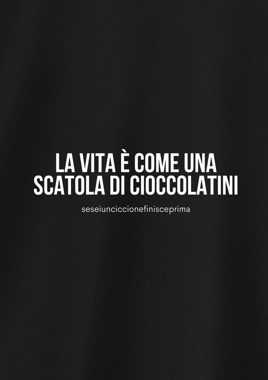 LA VITA È COME UNA SCATOLA DI CIOCCOLATINI (seseiunciccionefinisceprima)
